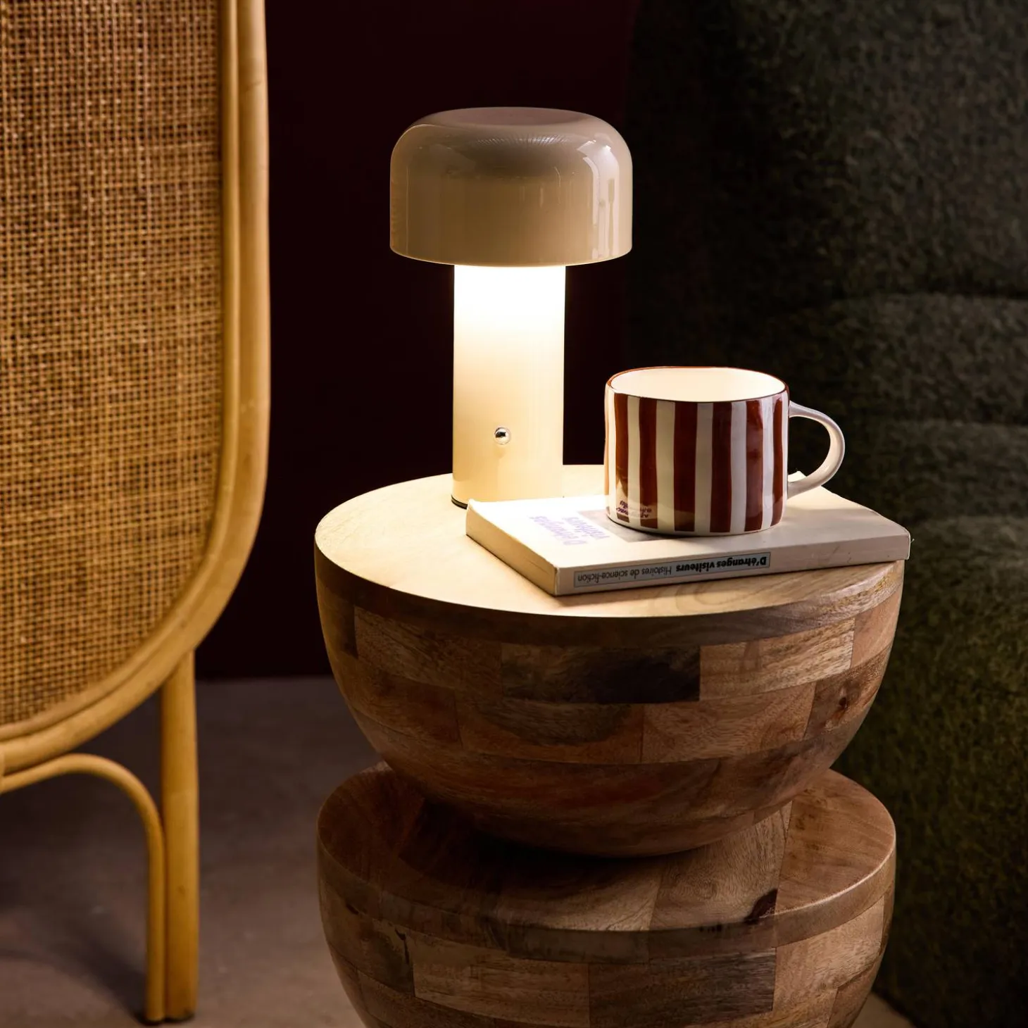 Interieur tafellamp, LED, metaal, Ø 13cm