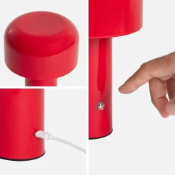 Interieur tafellamp, LED, metaal, Ø 13cm
