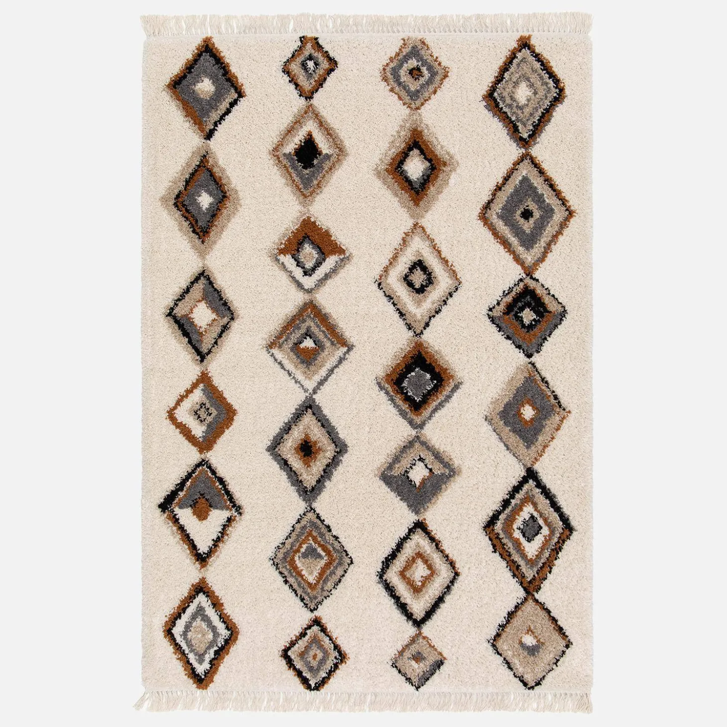 Interieur tapijt met etnische motieven, beige