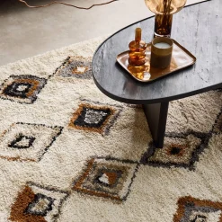 Interieur tapijt met etnische motieven, beige