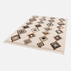 Interieur tapijt met etnische motieven, beige