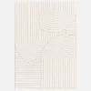 Interieur vloerkleed met bogen crème en beige