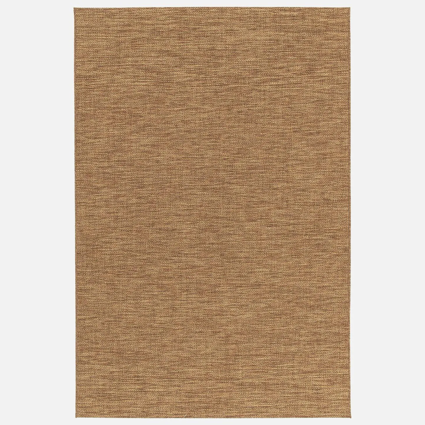 Jute-effect tapijt vloerkleed voor binnen en buiten in karamel