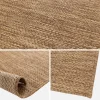 Jute-effect tapijt vloerkleed voor binnen en buiten in karamel