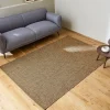 Karamelkleurig jute-effect vloerkleed voor binnen en buiten