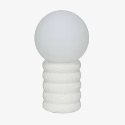 Keramische tafellamp voor binnen gespikkeld H 28cm