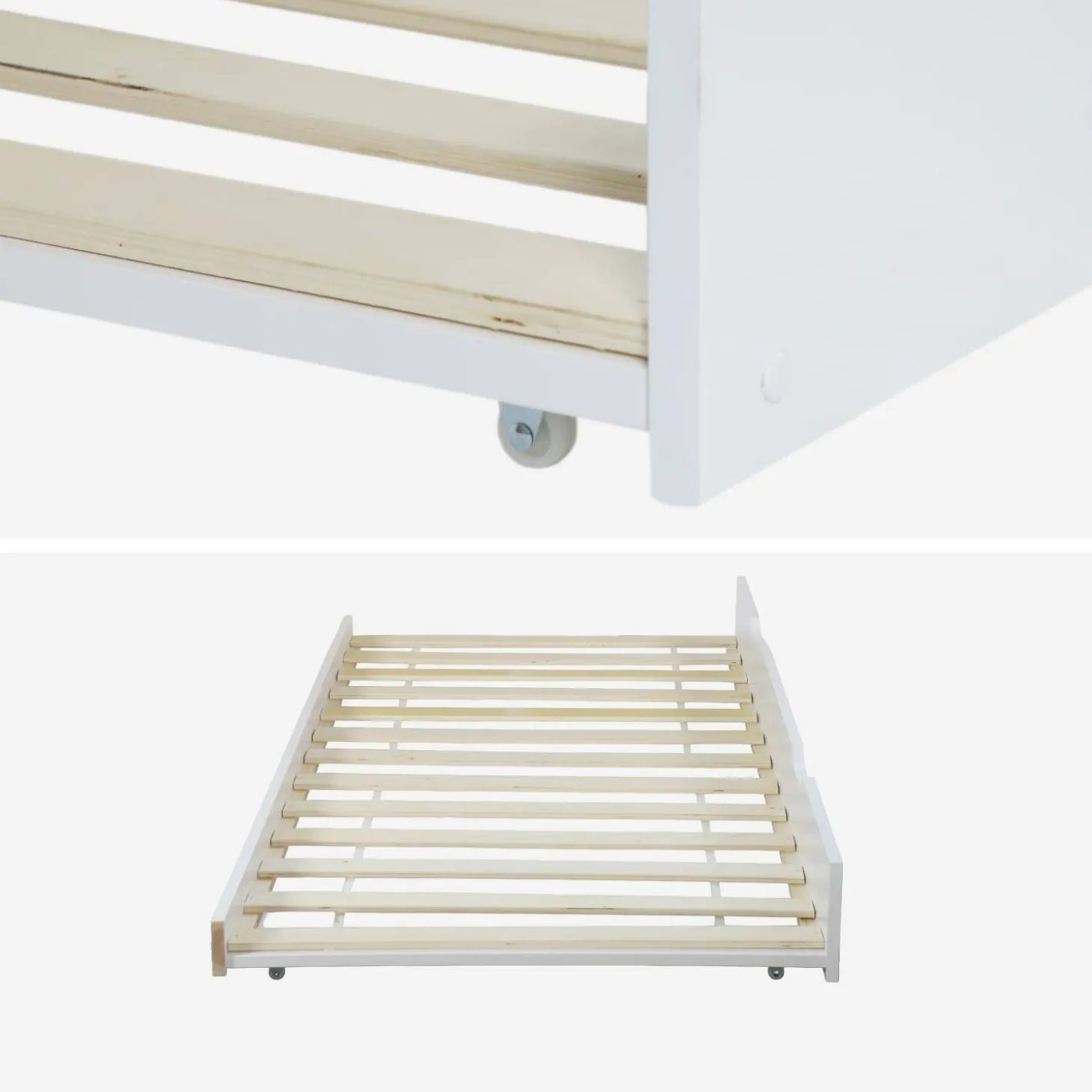 Kinderbedlade van dennenhout