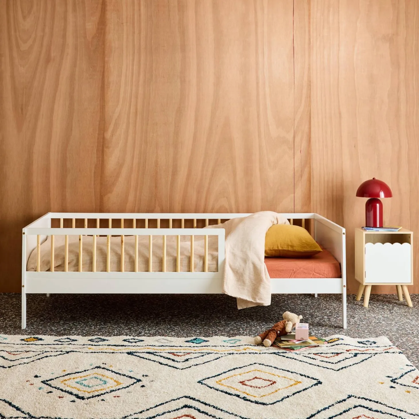 Kinderbed 90 x 190 cm grenenhout lattenbodem inbegrepen