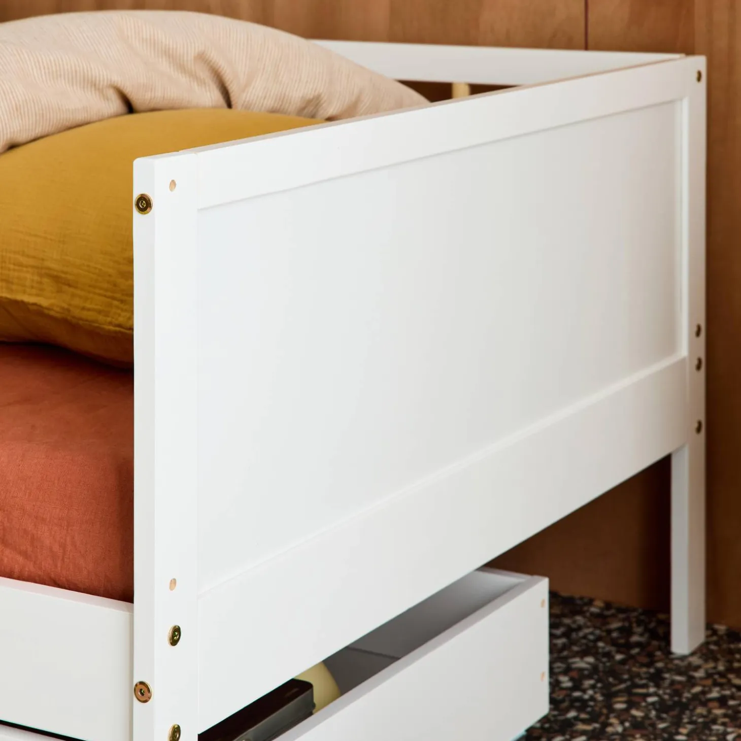 Kinderbed 90 x 190 cm grenenhout lattenbodem inbegrepen