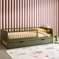 Kinderbed 90x190cm met lattenbodem en logeerlade dennenhout