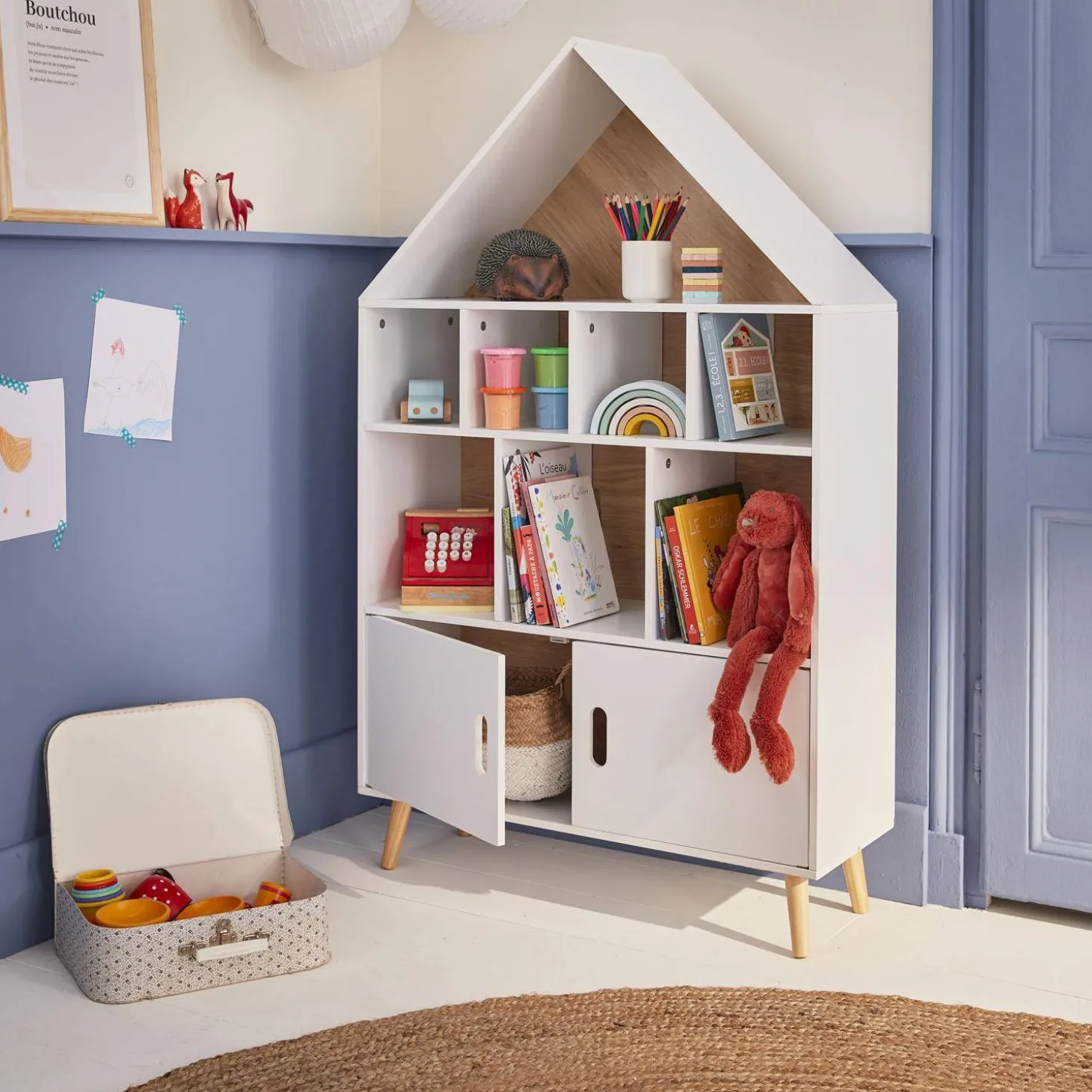 Kinderboekenkast huis