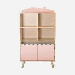 Kinderboekenkast met 2 deuren en 4 planken