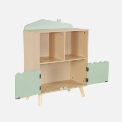 Kinderboekenkast met 2 planken en 2 deuren