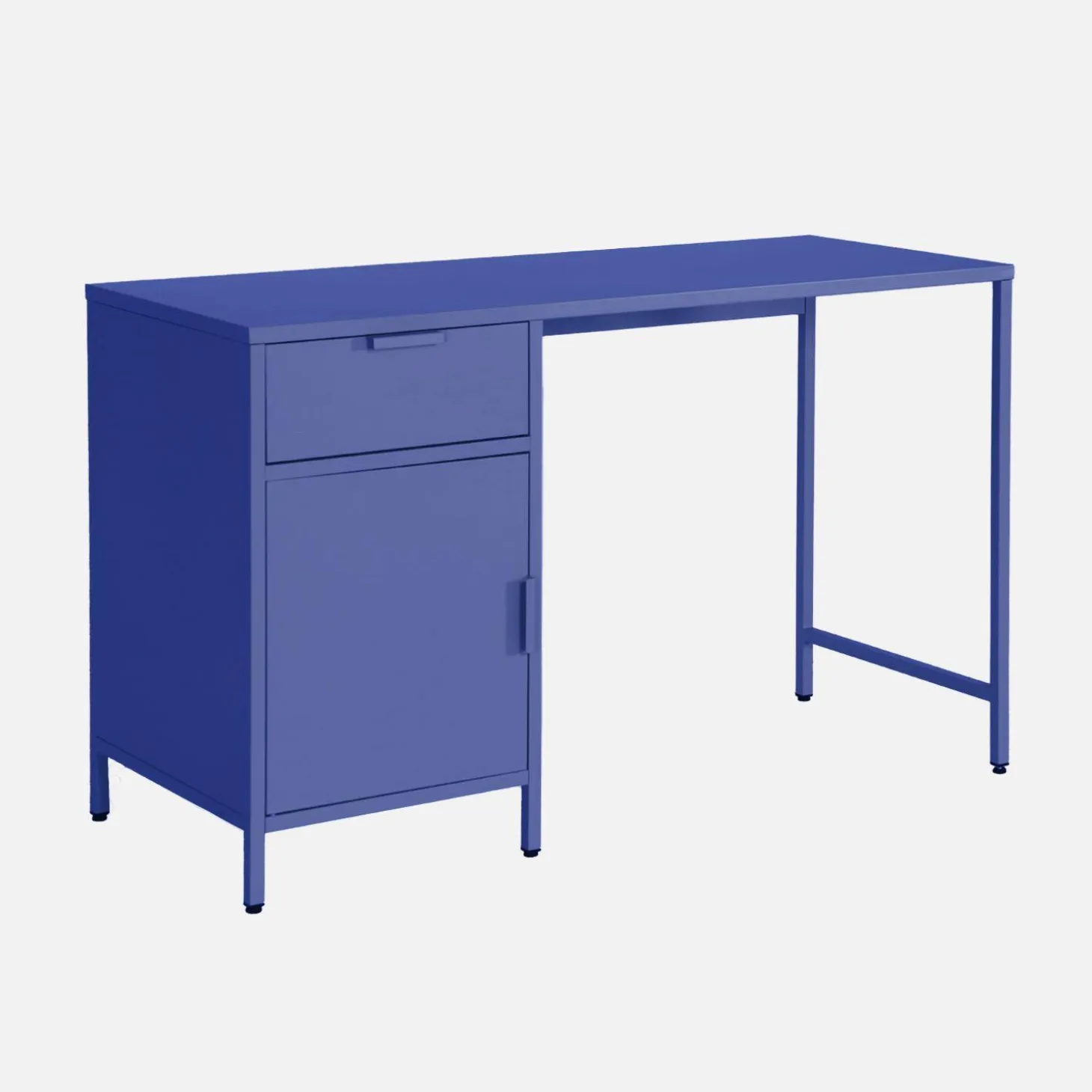 Kinderbureau metaal 1 deur en 1 lade