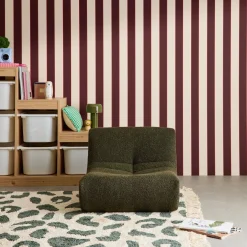 Kinderfauteuil met gestructureerde bouclé 1-zits