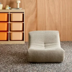 Kinderfauteuil met gestructureerde bouclé 1-zits