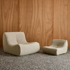 Kinderfauteuil met gestructureerde bouclé 1-zits