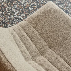 Kinderfauteuil met gestructureerde bouclé 1-zits