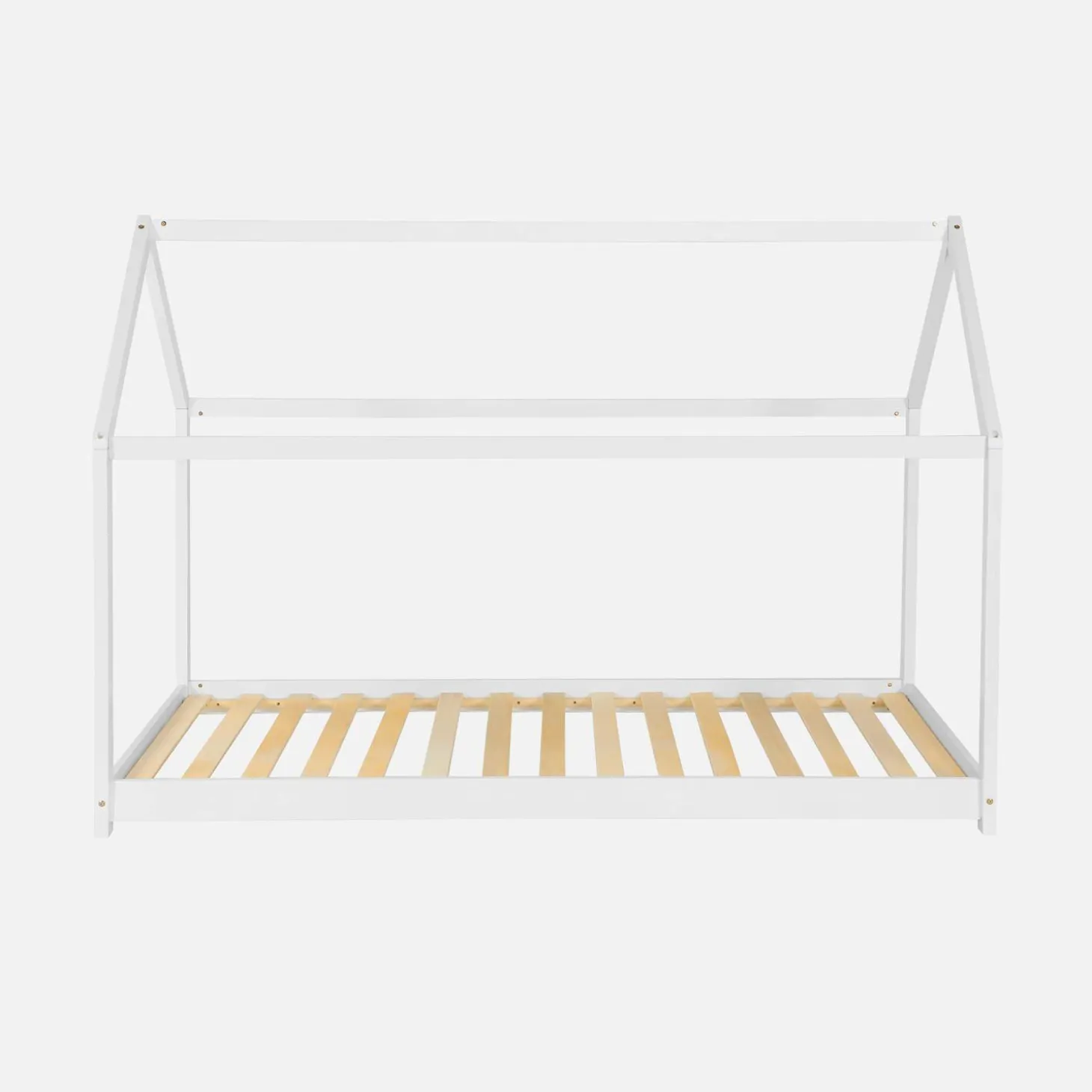 Kinderhutbed 90 x 190 cm in natuurlijk grenen, inclusief lattenbodem
