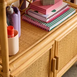 Kinderkast van naturel rotan