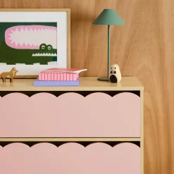 Kinderladekast houtdecor 3 lades