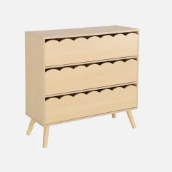 Kinderladekast houtdecor 3 lades