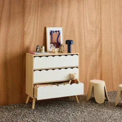 Kinderladekast houtdecor 3 lades