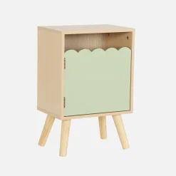 Kinder-nachtkastje houtdecor 1 deur