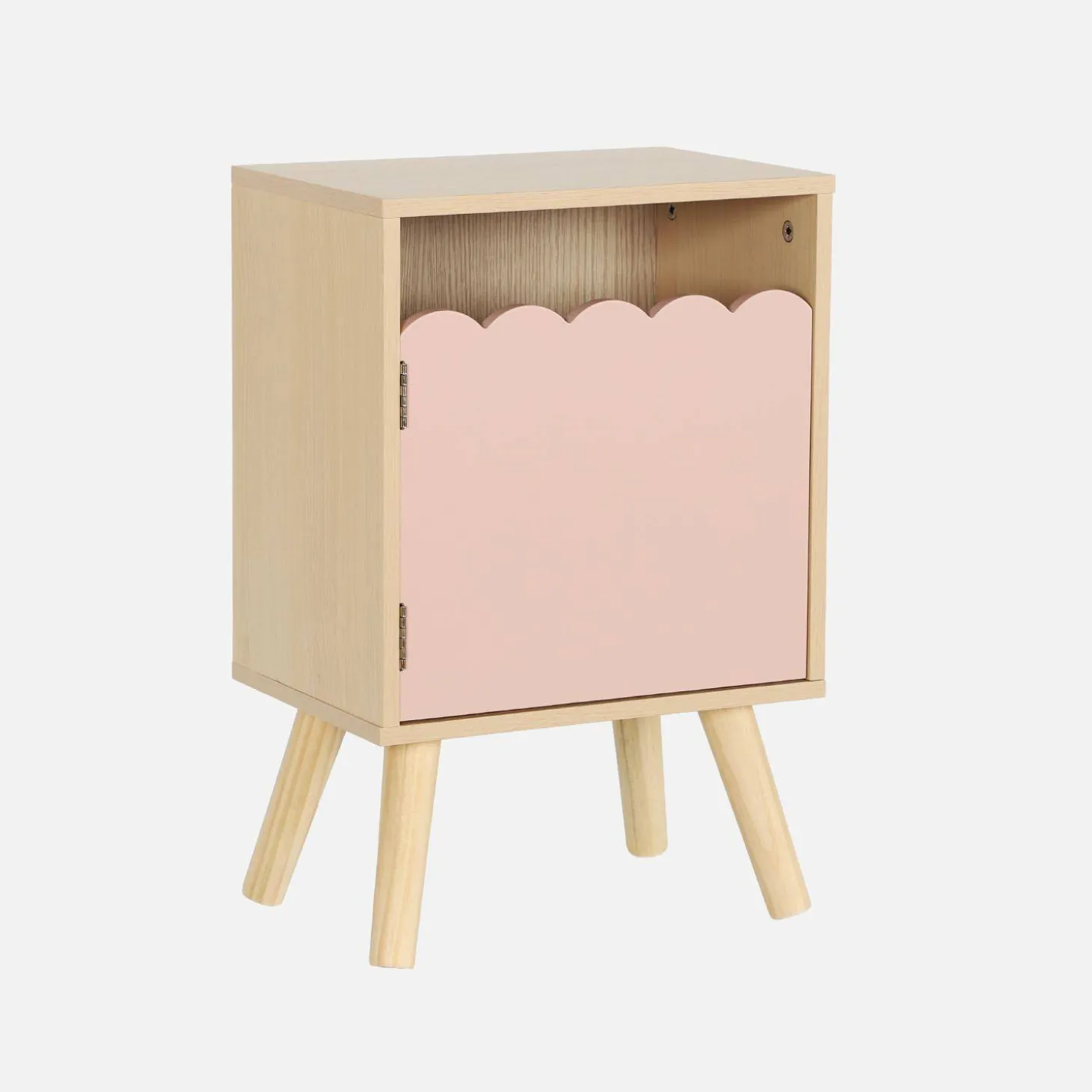 Kinder-nachtkastje houtdecor 1 deur