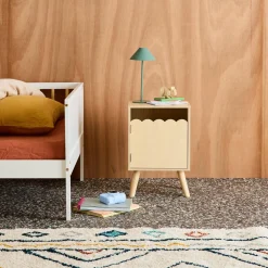 Kinder-nachtkastje houtdecor 1 deur