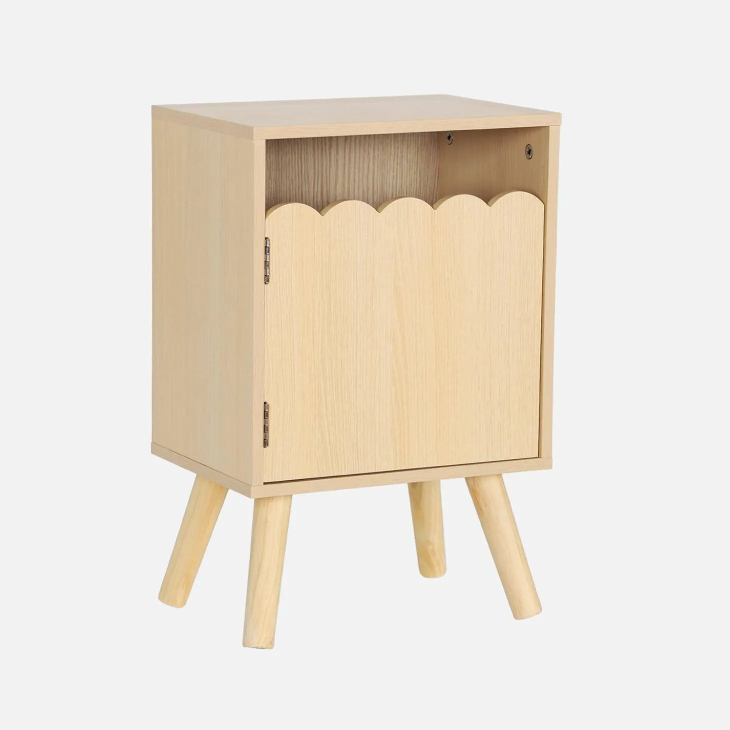 Kinder-nachtkastje houtdecor 1 deur