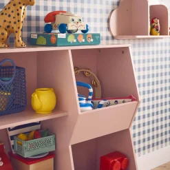 Kinder opbergkast, 3 legplanken en 2 opbergruimtes
