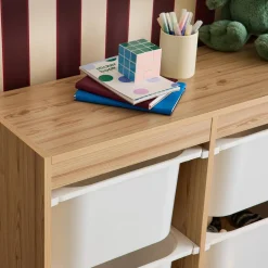 Kinderopbergmeubel met 6 opbergbakken