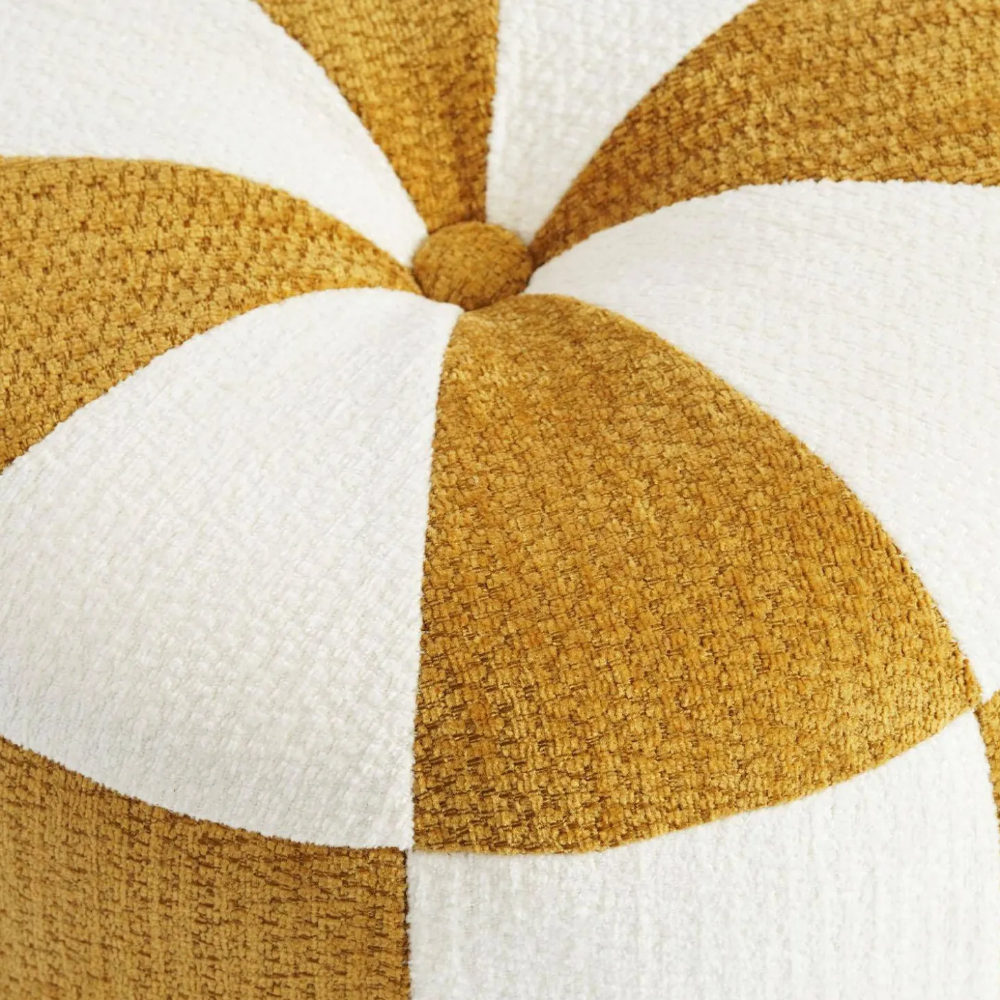 Kinderpoef chenille stof