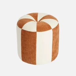 Kinderpoef chenille stof