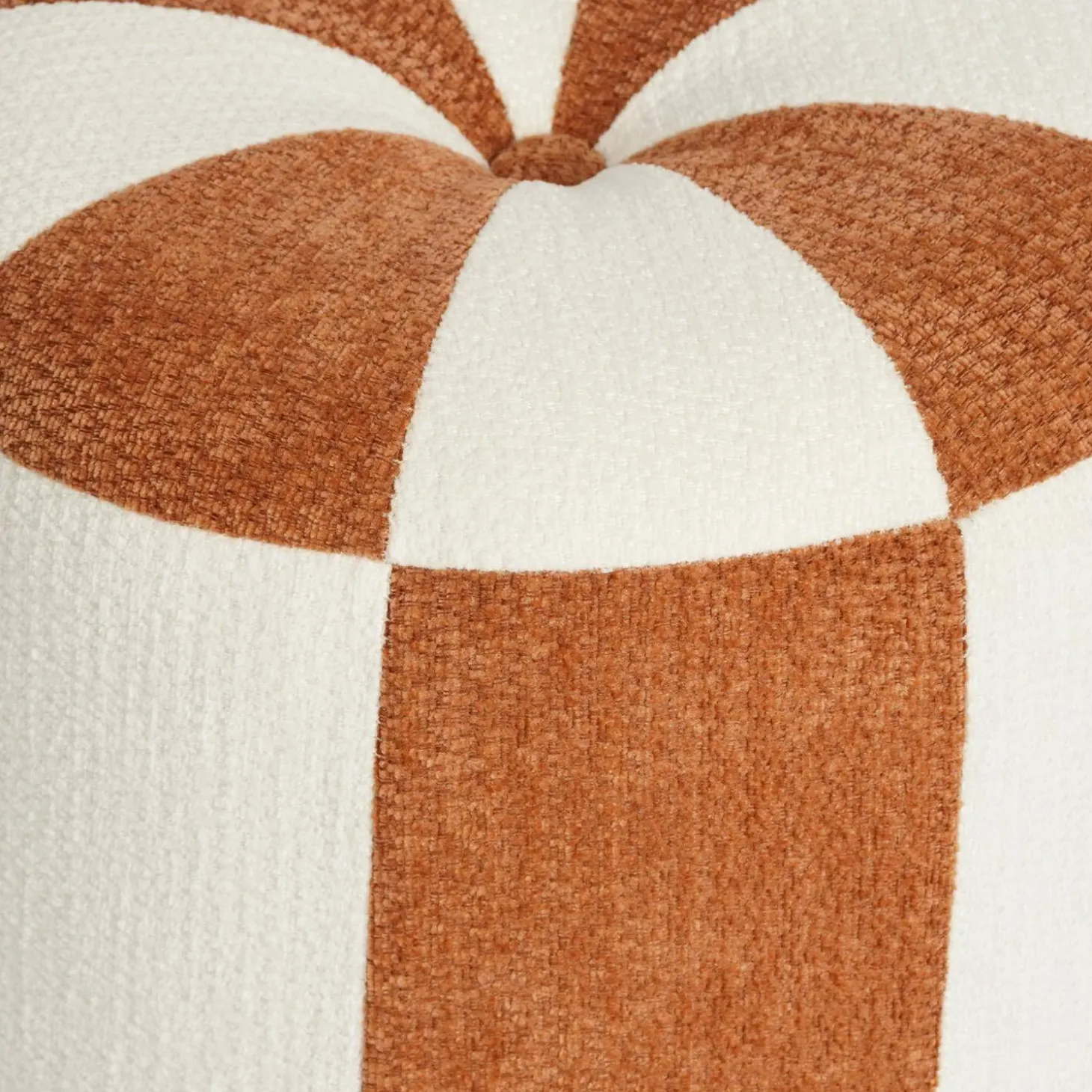 Kinderpoef chenille stof