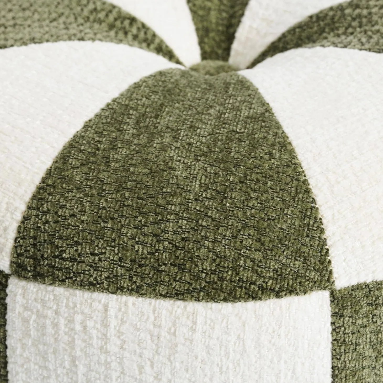 Kinderpoef chenille stof