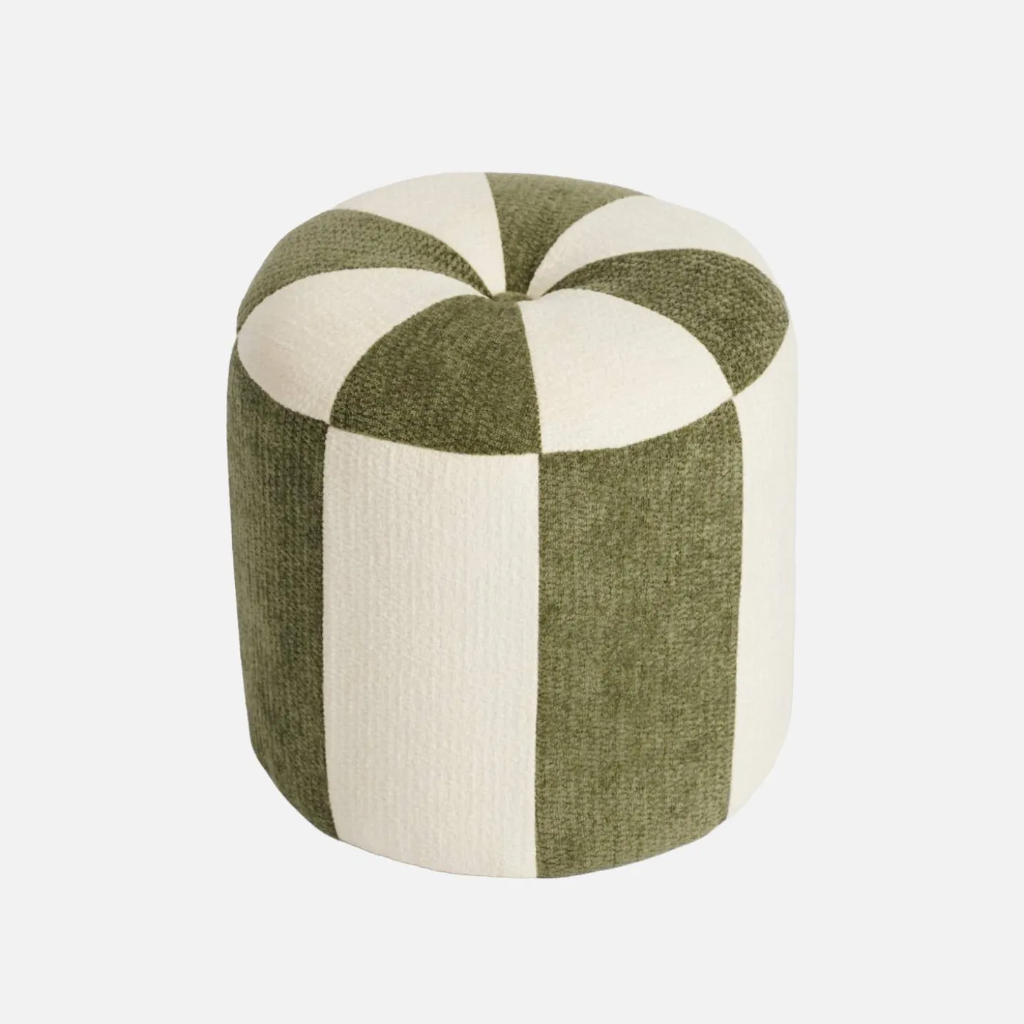 Kinderpoef chenille stof