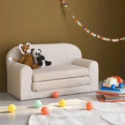 Kinder slaapbank uitklapbaar corduroy