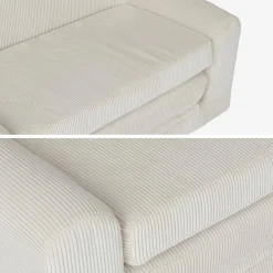 Kinder slaapbank uitklapbaar corduroy
