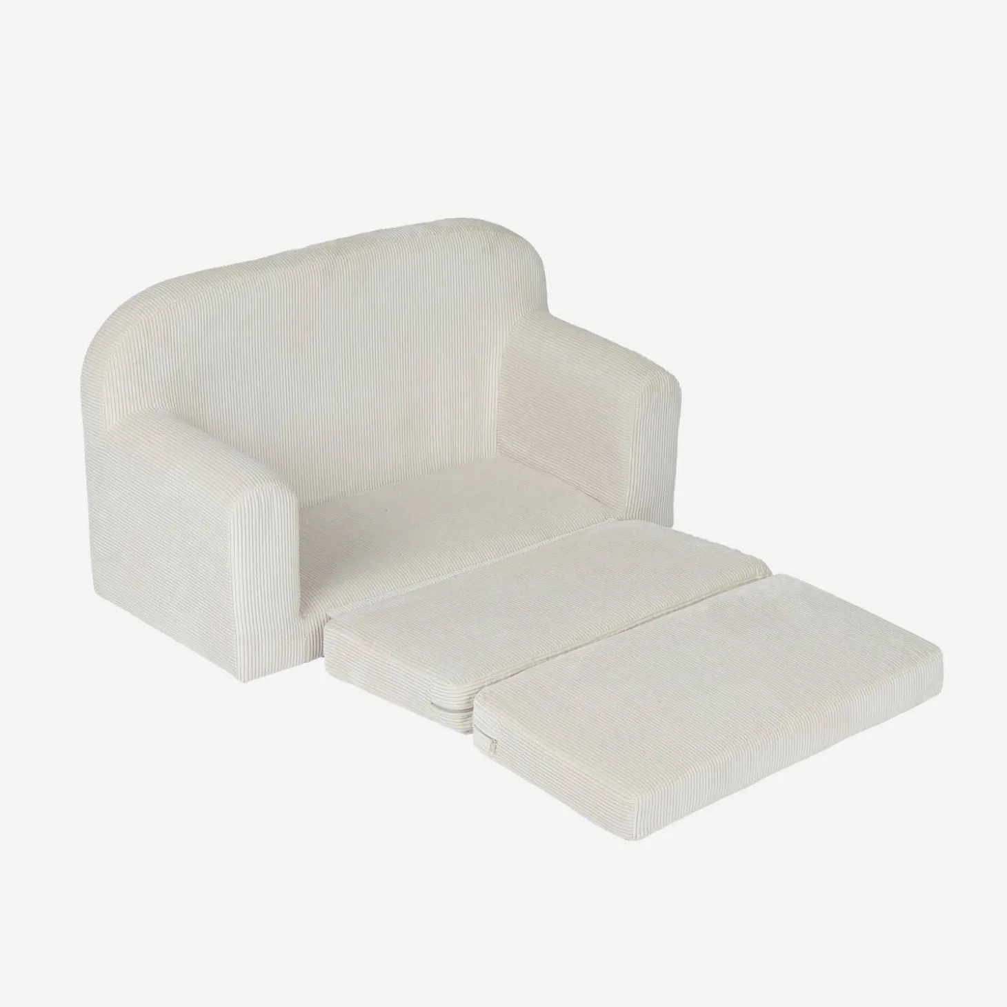 Kinder slaapbank uitklapbaar corduroy