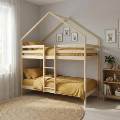 Kinderstapelbed hut 90x190 cm