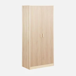 Kledingkast 2 deuren hangedeelte en 3 vakken 80cm