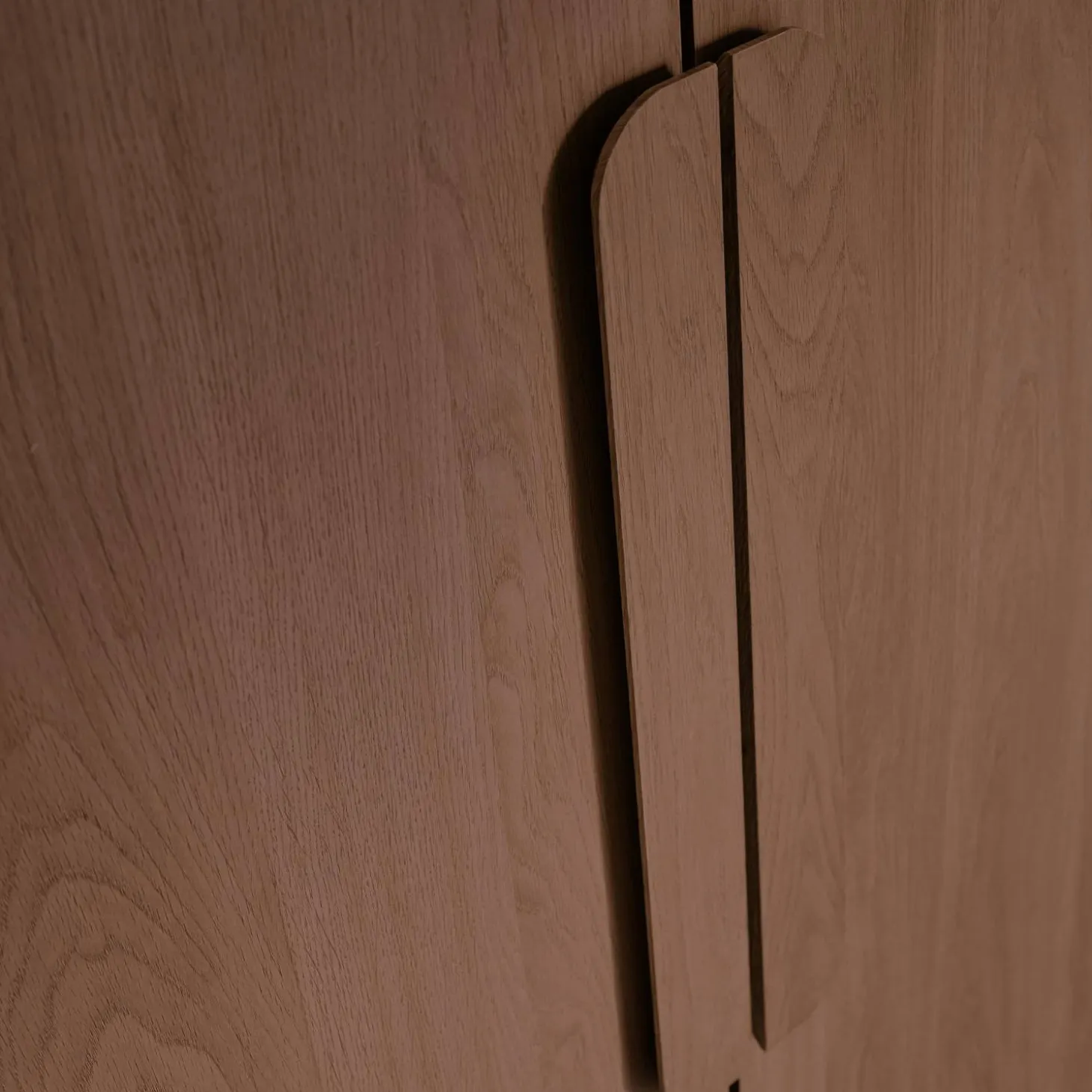 Kledingkast houtdecor 2 deuren, plank en hangruimte 80cm