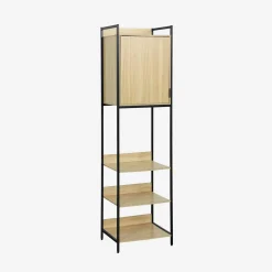 Kledingkast module met 1 deurtje en planken 60cm