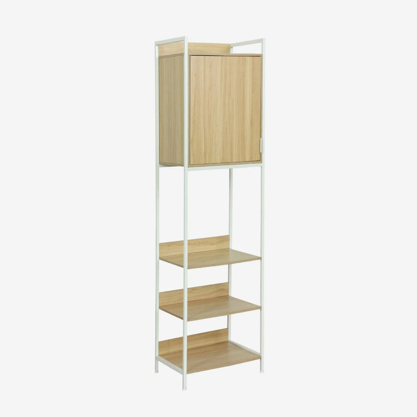 Kledingkast module met 1 deurtje en planken 60cm