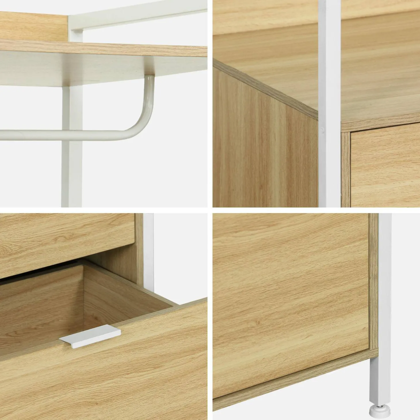 Kledingkast module met hangruimte en 2 lades 60cm