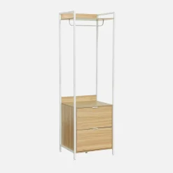Kledingkast module met hangruimte en 2 lades 60cm