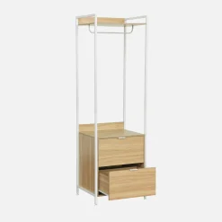 Kledingkast module met hangruimte en 2 lades 60cm