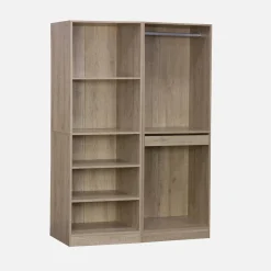 Kledingkast 2 modules modulair hangruimtes en vakken